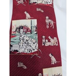 Stevan Dohanos The Saturday Evening Post Dalmatians Silk Neck Tie Vintage